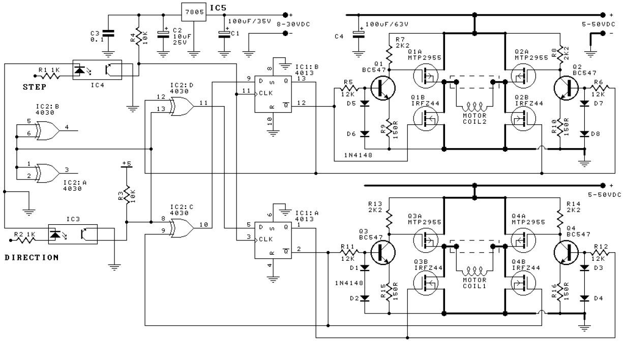 步進(jìn)電機(jī)驅(qū)動電路圖